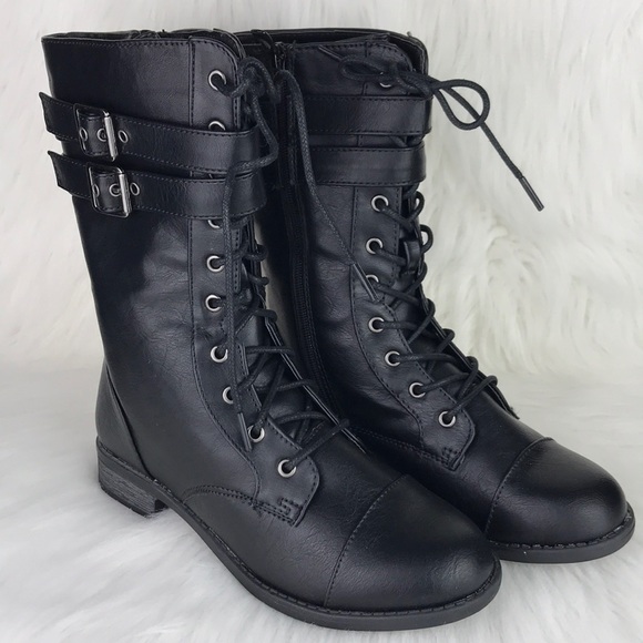 military style womens boots